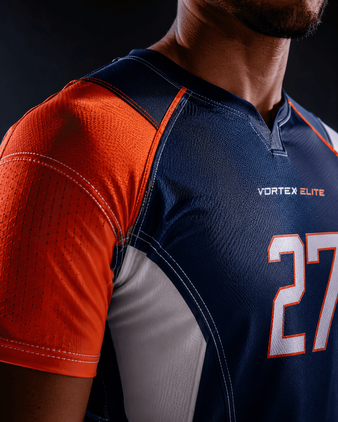 Fully Custom apparel details close-up
