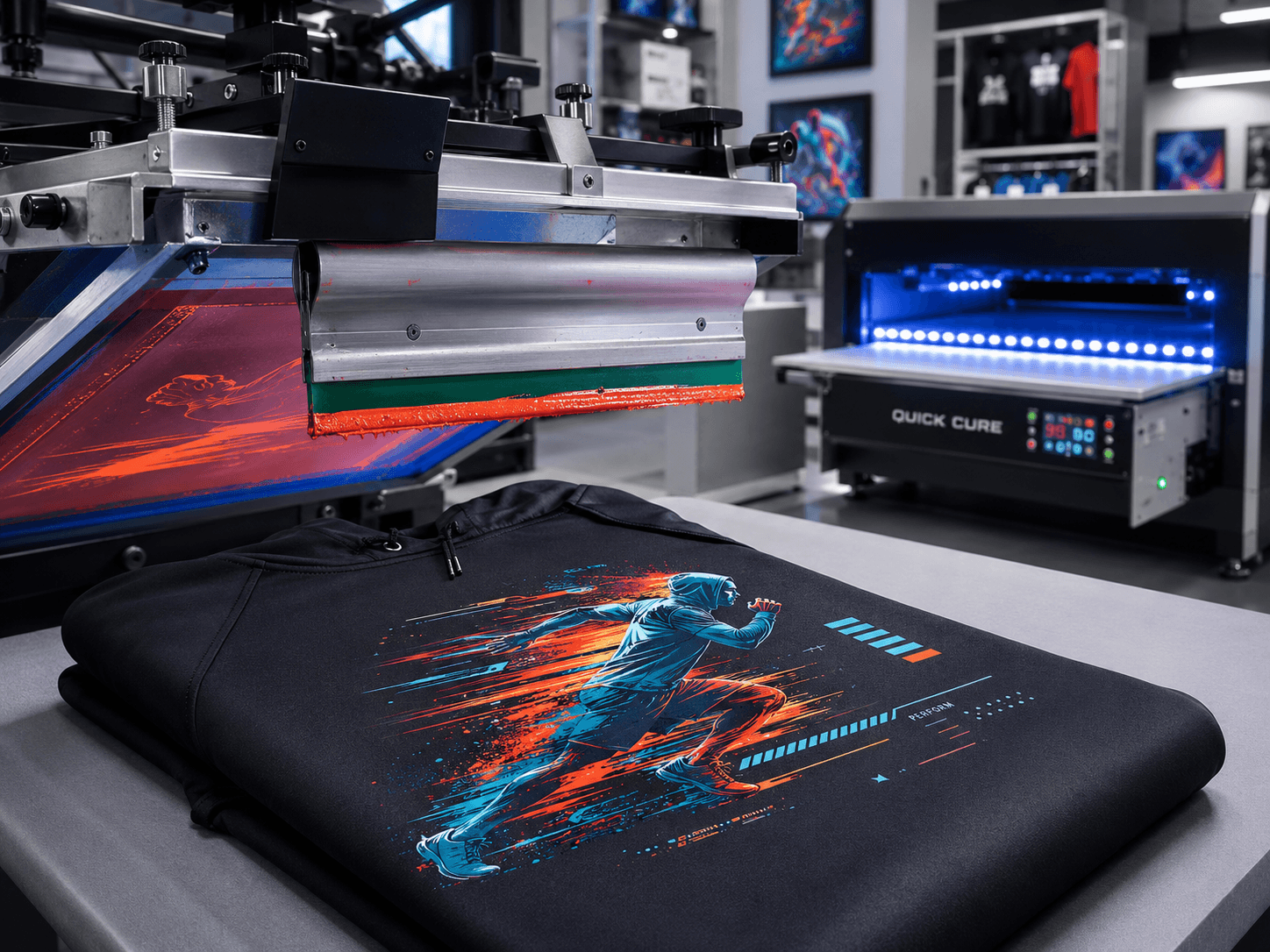 Screen Printing apparel machine